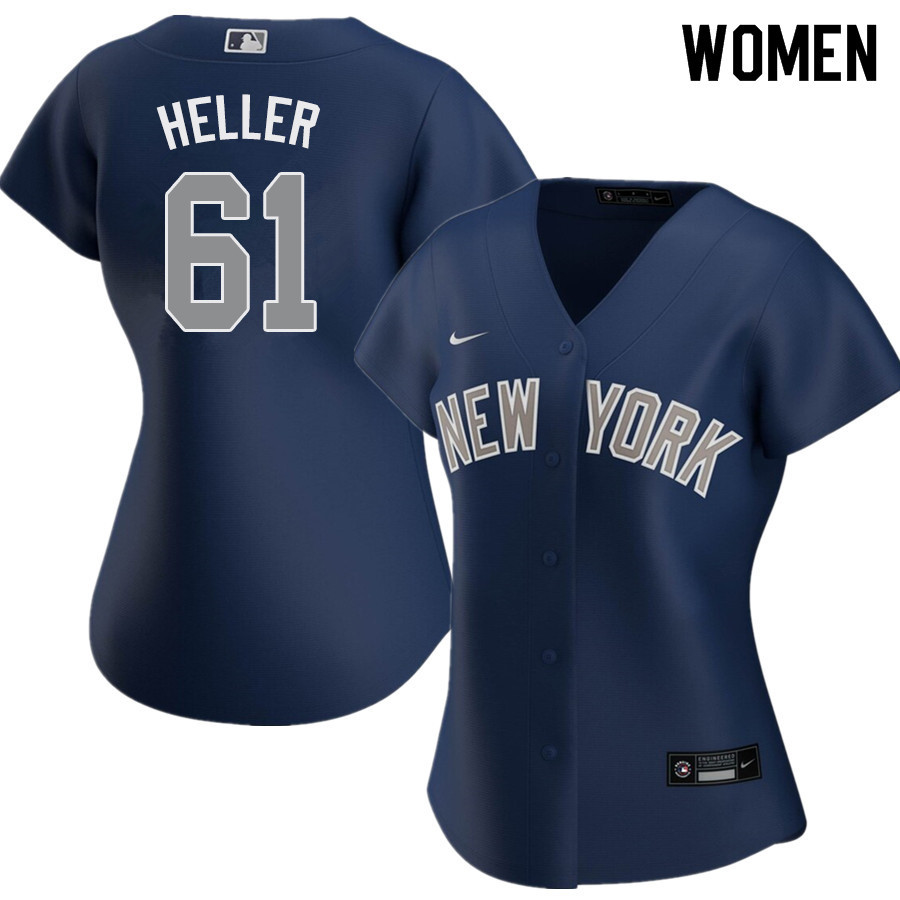 2020 Nike Women #61 Ben Heller New York Yankees Baseball Jerseys Sale-Navy